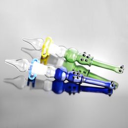 Water pipe bong Colourful straight heady bongs for smoking bubble perc glass pipes 14mm joint