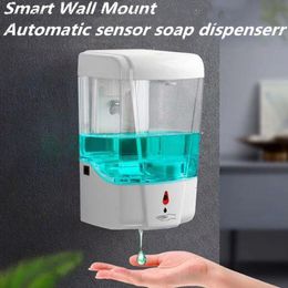 Wall Mount Sensor Liquid Soap Dispenser 700ml Touchless Automatic Liquid Soap Dispenser Sensor Dispenser Bathroom Accessories CCA12295 30pcs