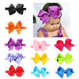 Big Bow-knot Baby Hairwear Sweet Solid Color Children Kids Headband Infant Photograph Prop Baby Girls Hair Decoration