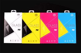 -Suporte para impressão personalizada logotipo de vidro temperado protetor de tela de embalagem caixa de papel
