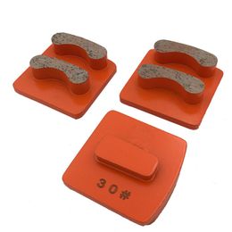 Husqvar-na Concrete Block New Design Segments Metal Floor Pads Two Phone Teeth Polishing Floor Disc for Scanmakin Redi Lock 12PCS