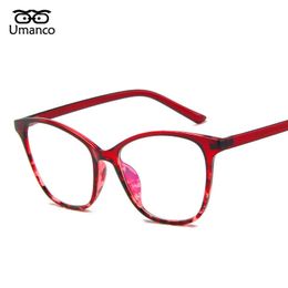 Wholesale-Umanco 2019 New Blue Light Clear Glasses Frame For Womelic Material Fashion Computer Gaming Accessories Girl boy Gift