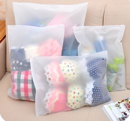 8Pcs Different Size Storage Bags Household Travel Underwear Lightweight Organizer Container Waterproof Translucent Bag 4 Sizes