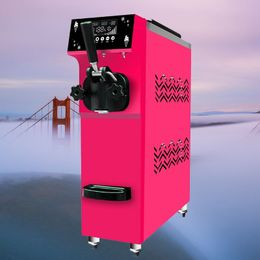 Automatic commercial soft ice cream machine high quality mini single head soft ice cream machine vertical