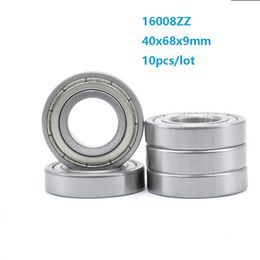 10pcs/lot 16008ZZ 16008Z 16008 Z ZZ metal shielded 40x68x9mm Deep Groove Ball bearing Shaft 40*68*9mm