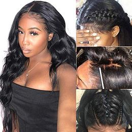 Brazilian 360 Lace Front Wigs Human Hair Body Wave Wigs with Baby Hair Pre Plucked 150 Density Glueless 360 Full Lace Wigs
