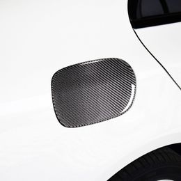 Carbon Fiber Car Fuel Tank Cap Panel Decoration Cover Trim For Mercedes Benz C Class W205 2015-19 Exterior Modified Accessories