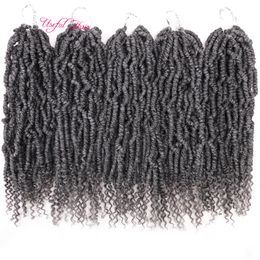 Fashion Bomb twist opp bags Crochet hair extensions Bomb twist braiding hair 14" synthetic crochet braids hair flame retardant Fibre marley