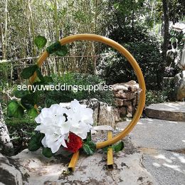 New style Bridesmaid Hanging Round Circle Flower Centrepiece For Wedding Decoration senyu0170