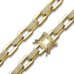 12mm 7inch 8inch Iced Out Diamond Tennis Bracelets Mens Gold Silver Hip Hop Bracelets Jewellery High Quality
