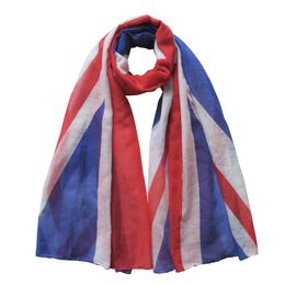 Fashion Union Jack British UK United Kingdom Flag Print Unisex Men Women Scarf Shawl Wrap Schal Soft Lightweight All Season Gift