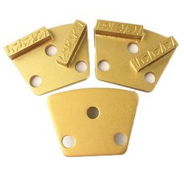 Trapezoid Two Bars Metal Abrasive PCD Tools Diamond PCD Grinding Pad Blastrac Split PCD Block for Concrete Epoxy Coating Removal 12PCS