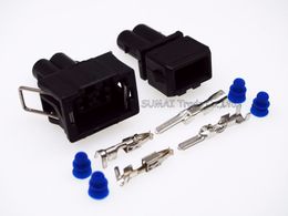 2 Pin 3.5m male&female Auto Engine plugs,Fog lamp plug, steering lamp holder connector for VW,Audi etc...