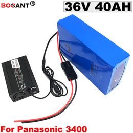 36V 40AH 1500W E-Bike Lithium Battery 36V for Panasonic 18650 cell Electric Bicycle Battery pack 36V +5A Charger Free Shipping