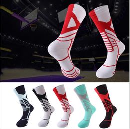 Soccer Socks Mens Football Athletic Socks Sports Skateboard Socks Elite Fashion Running Sock Calcetines Non-slip Hosiery Men Underwear B4456