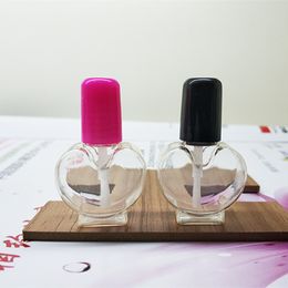 6-7ML Nail Polish Bottle with Brush Refillable Empty Cosmetic Containor Transparent plastic bottle Fast Shipping F2361