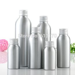 50pcs 40ml,50ml,100ml,120ml,150ml,250ml Aluminium Screw Cap Bottle Empty Makeup lotion Bottles for Cosmetic Packaging Container