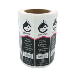 Custom office products packaging roll paper adhesive sticker label barcode labels stickers offer printing services in China