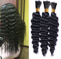 Braiding Deep Wave Crochet braids Bulk Deep Curly Hair Bulks for micro ring beads