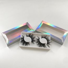 25mm 3D Mink Lashes 100% Real Mink 2 Pairs In Holographic Packaging Long Dramatic False Eyelashes