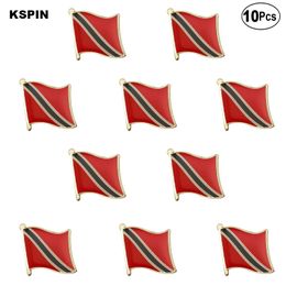 Trinidad-Tobago Flag Lapel Pin Flag badge Brooch Pins Badges 10Pcs a Lot