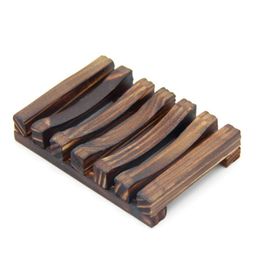 2 Colors 11CM Vintage Wooden Soap Holder Holders Drain Tray Bathroom Shower Plate Stand Box Dish Bath LX8904
