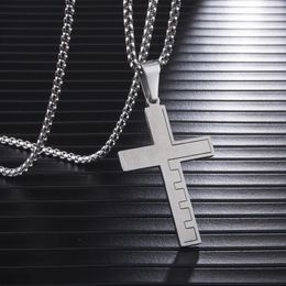 Cross Letter Necklaces & Pendants For Steel Pendant Necklaces Prayer Lover Jewellery Gift Punk Hip Hop Necklace