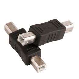 Wholesale -ZJT04 USB2.0 Type B Male To USB B Male Printer Port Converter Adapter Connector