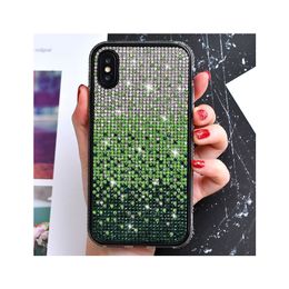 Premium glass diamond glitter shockproof phone case for iphone 12 pro max 11 pro max case xr xs max 8 plus phone cover
