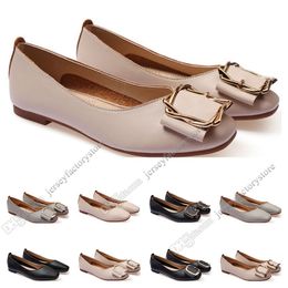 scarpa piatta da donna lager taglia 33-43 pelle da ragazza da donna Nude nero grigio Nuovo arrivel Scarpe da cerimonia nuziale da lavoro sessantasette