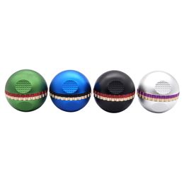 Newest Nice Colourful Herb Grind Spice Miller Grinder Grinding Crusher Ball Shape Portable Innovative Design High Quality Hot Cake DHL Free