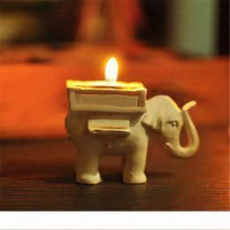 candle holders favors Canada - A Lucky Elephant Candles Holder wedding favors resin Tea Light Candles Holder Wedding Birthday gifts with tealight