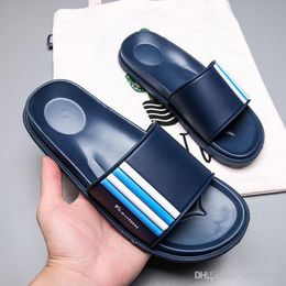 NEW Designer slipper Gear bottoms mens striped sandals causal Non-slip summer huaraches slippers flip flops slipper high quality