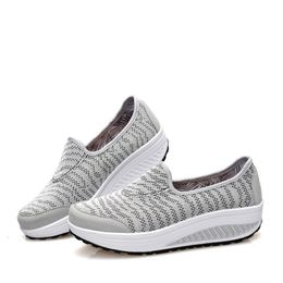 Hot Sale-Women's Sport Fitness Shoes Women Swing Toning Shoes Height Increasing Platform Trainers Sneakers
