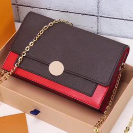 Designer-mini crossody bag flore chian purse long wallet brand iconic genuine leather shoulder bag clutch card holder flower lock new design