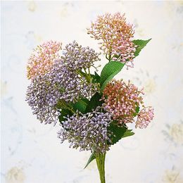 Fake Short Stem Tree Berry (3 stems/piece) 27.56" Length Simulation Plastic Hydrangea Ftuit for Wedding Home Decorative Artificial Flowers