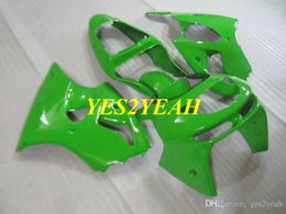 Motorcycle Fairing body kit for KAWASAKI Ninja ZX6R 636 98 99 ZX 6R 1998 1999 ABS Green Fairings Bodywork+Gifts KP14