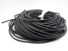 6mm 5mm The Newest Genuine Leather Cord Round Braided DIY For Bracelet Jewellery Accessories Black Brown Best Price