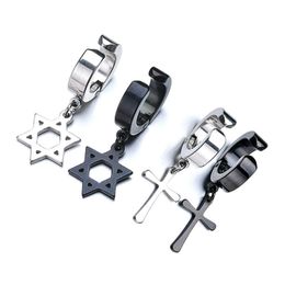 2 Piezas Para Hombre Tornado Barbell Azul Acero Inoxidable Redondo Tornillo Zarcillos Aretes