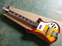 New arrival! Factory custom Sunburst body Electric Bass Guitar with chrome Hardware,Rosewood fingerboard,offer customized