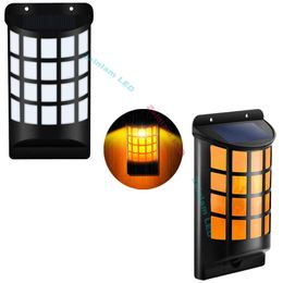 Festival night lamp flame flicking fire bulbs solar Wall Lights with Dark Sensor Night Lights 1800K yellow color