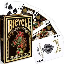 -Bicicletta Guerriero Cavallo Carte da gioco Cinese Capodanno Capodanno in edizione limitata Deck Poker Size Magic Card Games Magic Tricks Puntelli