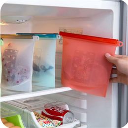 1000ml Silicone Vacuum Food Fresh Bags Wraps Fridge Food Storage Containers for Heating, Freezing, Microwaving DHL Fast Shipping