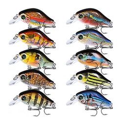 Swim Fish Fishing Lures Artificial Hard Crank Bait topwater Wobbler Mini Fishing Crankbait fishingtackle 1pc 52mm 8.5g