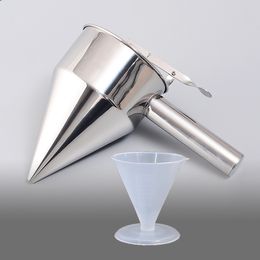 Kolice Stainless Steel Funnel, Cooking tools, Baking Funnel for Bakery, Kitchen, Restaurant, Hotel, Bars ,Cafes, Ice cream store