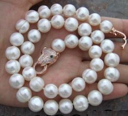 New large 10-12MM South Sea 18-inch white pearl necklace