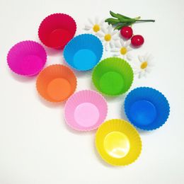 New selling Round Shape Silicone cake Cup cake Baking Moulds Baked muffin cup Creative kitchen Tools T9I00180