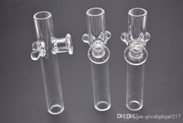 High quality labs glass steamroller pipe smoking hand Pipe for tobacco Dry Herb glass spoon pipe free ship