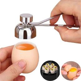 Practical Stainless Steel Egg Topper Cutter Boiled Raw Egg Shell Opener Tool Creative Kitchen Baking Accessories Tools
