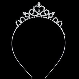 Girl Headpieces Princess Crown tiara Kids Hair accessories Rhinestone Love Crown beautiful Girl's Head Pipeces Crown For Birthday